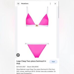 Brand new hot pink balenciaga bikini in size 34